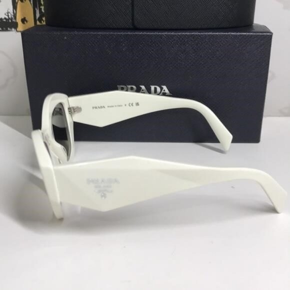 New Authentic Prada SPR 07Y Women’s Sunglasses – White Frame - Picture 10 of 13